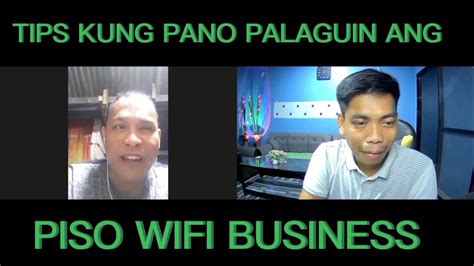 PISO WIFi BUSINESS TIPS FROM MR. RAMON VENTUTA .